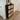 Black Natural Rattan 3 Drawer Shoe Cabinet