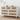 Beige White Mid Century Modern 7 Drawer Dresser Wide Wood Vintage Chest of Drawers with Burlap Rattan Drawers