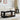Black 2-Tier Rectangle Coffee Tea Table with Storage Shelf