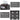 Black Media Cabinet 5-Tier Stereo Cabinet with Adjustable Shelves and Cable Management