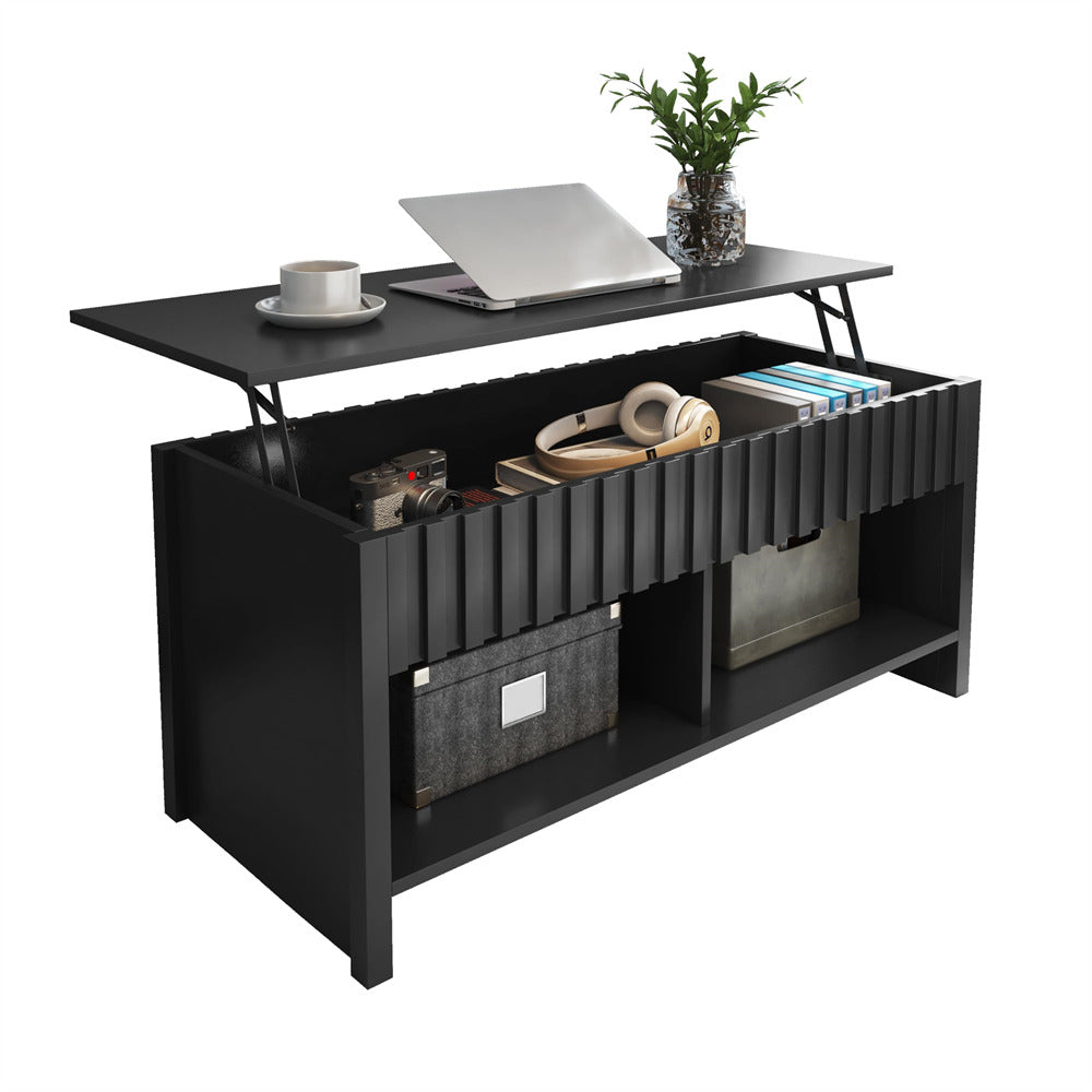Black Mid Century Modern Rustic Rattan TV Stand 65 inch with Storage and Shelves