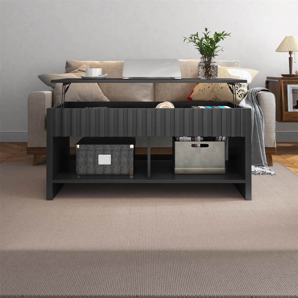 Black Mid Century Modern Rustic Rattan TV Stand 65 inch with Storage and Shelves