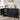 Black Modern Kitchen Storage Sideboard Buffet Cabinet Console Table with 4 Fluted Doors