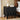 Black Modern Nightstand Bedside Table with 2 Drawers and Metal Handles