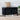 Black Modern Shoe Storage Bench with Leather Cushion and Sliding Door