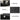 Black Modern Side Table Round Nesting Coffee Table Set of 2 with Storage Shelf