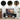 Black Modern TV Stand 65 Inch Console Table with Storage Compartment and Sliding Door