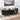 Black Modern TV Stand Console Table Entertainment Center with Storage Compartment and Sliding Door