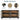 Rattan Storage Cabinet Sideboard Buffet Black with 4 Doors and Adjustable Shelves