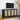 Rattan Storage Cabinet Sideboard Buffet Black with 4 Doors and Adjustable Shelves