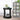 Black Sofa Side Table Set with 2-Tier Open Storage Shelves