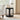 Black Sofa Side Table Set with 2-Tier Open Storage Shelves