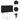 Black Wooden 6 Chest of Drawers