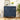 Blue Modern Wooden Storage Buffet Sideboard Cabinet with Engraved Design and Double Doors
