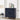 Blue Modern Wooden Storage Buffet Sideboard Cabinet with Engraved Design and Double Doors