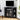 Farmhouse Black Corner TV Stand Media Console Table with 2 Doors and Adjustable Shelves