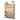 Hidden Shoe Cabinet Natural Free Standing Narrow Shoe Rack Cabinet with 2 Flip Drawer