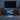 LED TV Stand Walnut Console Table with Sliding Barn Door and Adjustable Glass Shelves