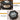 Black Hexagon Coffee Table Glass Top with 16 Color Lights and Voice Control Induction