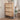 Modern Entryway Wooden Shoe Cabinet Freestanding Tipping Bucket Shoe Rack Natural with 3 Flip Drawers