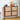 Modern Entryway Wooden Shoe Cabinet Walnut Freestanding Tipping Bucket Shoe Rack with 4 Flip Drawers