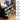 Black Modern Rattan 6 Drawers Dresser