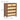 Modern Rattan Chest of Drawers Dresser Table with Metal Handles and 4 Drawers walnut color