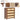 Modern Rattan Chest of Drawers Dresser Table with Metal Handles and 4 Drawers walnut color