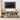 Modern TV Stand Console Table Natural with Glass Sliding Door and Adjustable Shelves