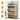 Natural Freestanding Narrow Shoe Cabinet with 3 Flip Drawers and Blackboard