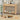 Natural Mid Century Farmhouse Fluted Narrow Console Table 43.3' Couch Table with Storage and Drawers
