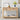 Natural Modern Narrow Boho Entryway Console Table with Open Storage Shelves and Burlap Rattan Drawers