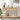 Natural Modern Narrow Boho Entryway Console Table with Open Storage Shelves and Burlap Rattan Drawers