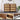 Rattan 4 Drawers Dresser Walnut Tall Chest of Drawers with Metal Legs