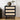 Rattan Nightstand Dresser Table Black with 3 Drawers