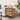 Rattan Nightstand Dresser Table Walnut with 3 Drawers