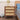 Rattan Nightstand Dresser Table Walnut with 3 Drawers