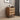 Rattan Nightstand Dresser Table Walnut with 3 Drawers