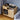 Rattan Record Player Stand Turntable Stand with Record Storage