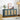 Rattan Storage Cabinet Sideboard Buffet Blue with 4 Doors and Adjustable Shelves