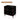 Vinyl Record Player Stand Turntable Stand with Power Outlet Black