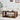 Walnut 2-Tier Rectangle Coffee Tea Table with Storage Shelf