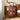 Walnut 31'' Semi-Circle Sideboard Buffer Storage Cabinet Console Table with Wooden Finish & Acrylic Doors