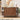 Walnut 47" Modern Wooden Curved Sideboard Buffet Storage Cabinet with Side Display Shelves