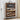 Walnut Freestanding Narrow Shoe Cabinet with 3 Flip Drawers and Blackboard