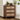 Walnut Mid Century Modern 3 Drawer Dresser Wide Wood Vintage Chest of Drawers with Burlap Rattan Drawers