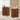 Walnut Modern Oval End Table Set of 2 with Storage Space and Sliding Door