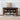 Walnut Modern Shoe Storage Bench with Leather Cushion and Sliding Door