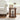 Walnut Sofa Side Table Set with 2-Tier Open Storage Shelves