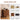 Walnut Wood Chest of Drawers with 3 Drawers and Waveform Panel
